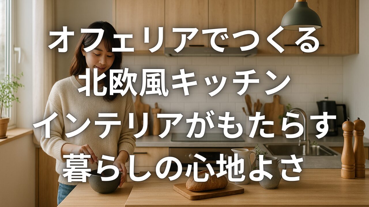 オフェリアでつくる北欧風キッチンインテリアがもたらす暮らしの心地よさ