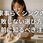 家事らくシンクの失敗しない選び方と購入前に知るべき注意点
