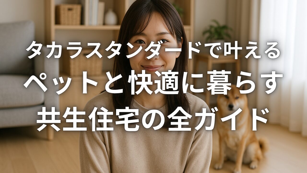 タカラスタンダードで叶えるペットと快適に暮らす共生住宅の全ガイド