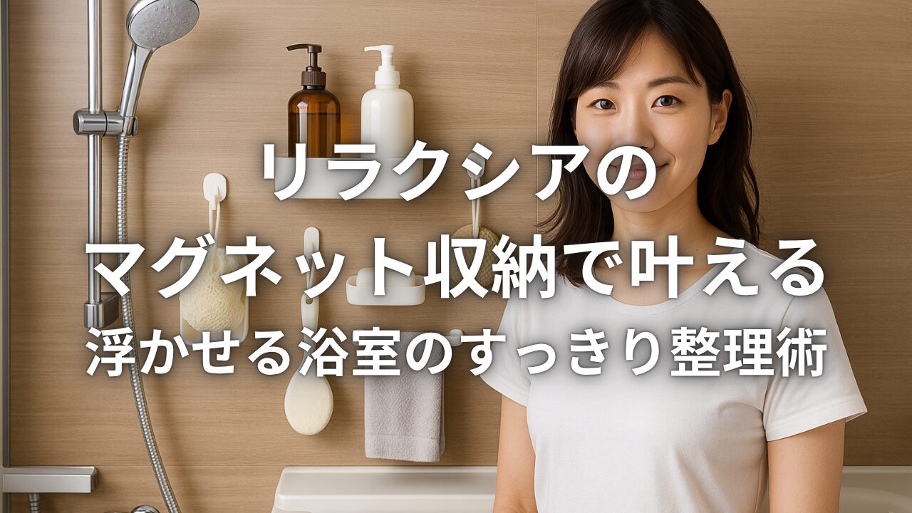 リラクシアのマグネット収納で叶える浮かせる浴室のすっきり整理術