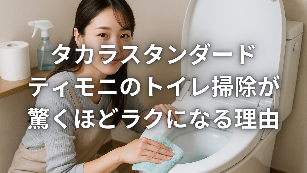 タカラスタンダード ティモニのトイレ掃除が驚くほどラクになる理由