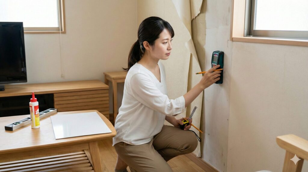 ホーローパネルを安全に設置するための壁下地と耐荷重の確認事項