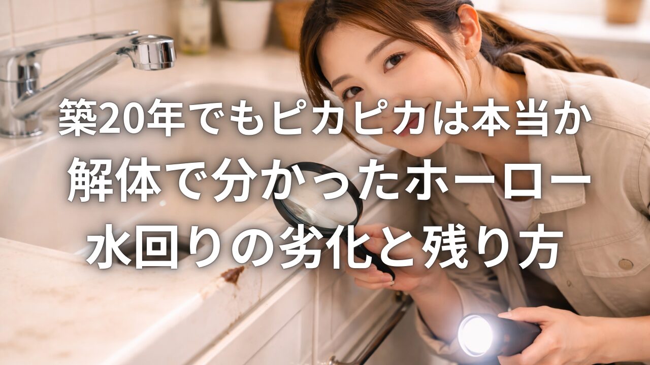 築20年でもピカピカは本当か 解体で分かったホーロー水回りの劣化と残り方