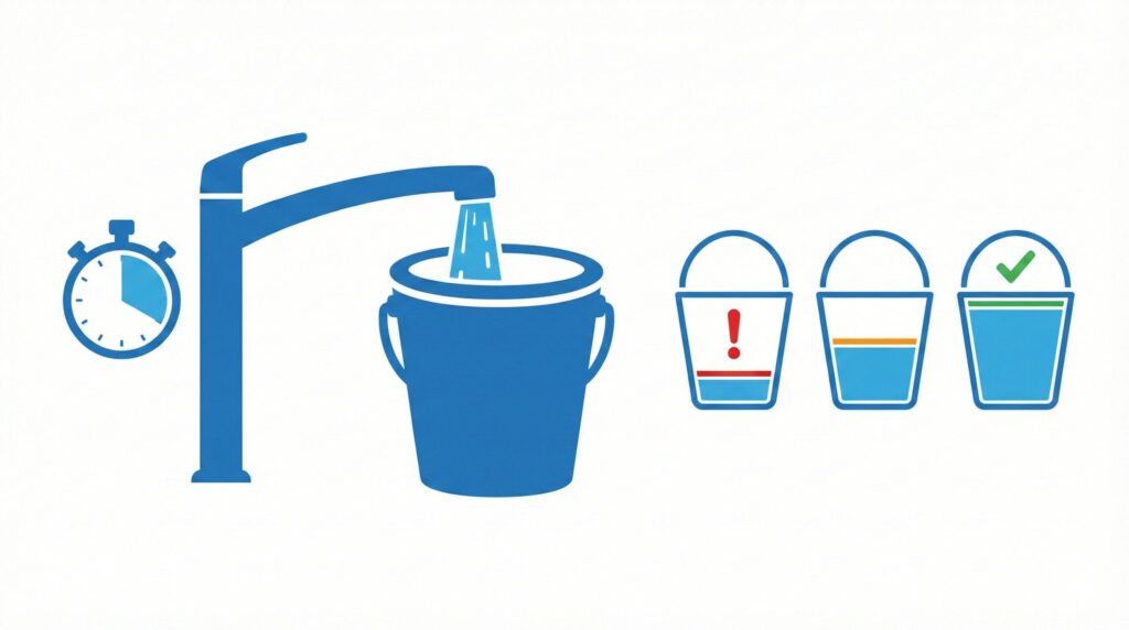 現場でできる簡易的な水圧測定の手順