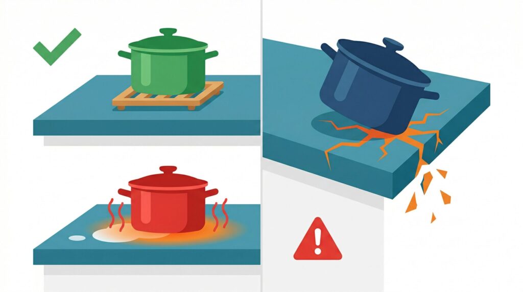 硬度が高いからこそ考慮したい強い衝撃による欠けや割れのリスク