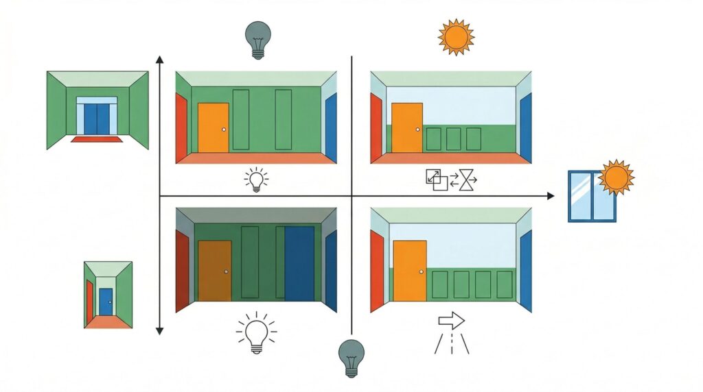 広さや照明の条件で施工範囲の正解が変わる理由