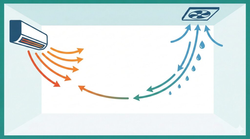 換気効率を最大化する「押し出し」の力