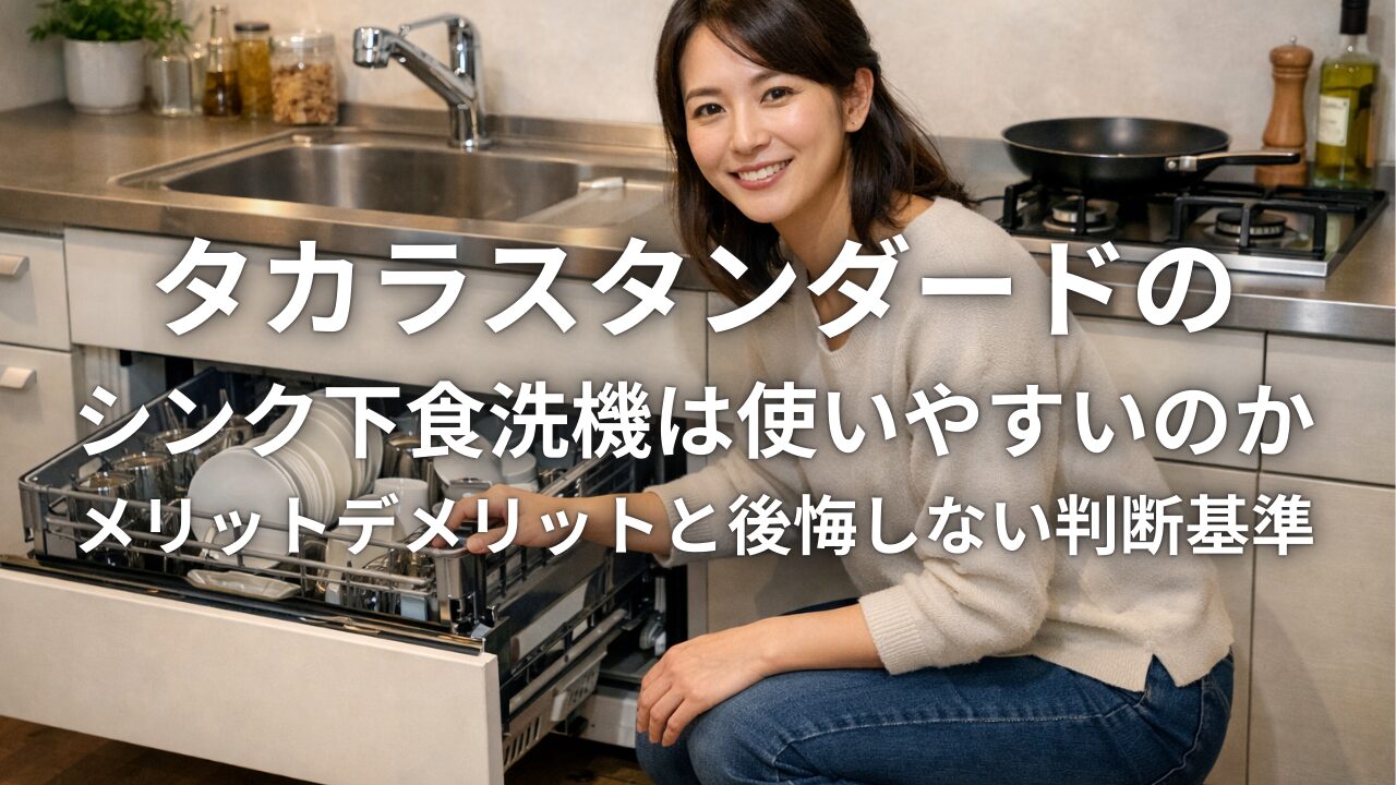 タカラスタンダードのシンク下食洗機は使いやすいのか メリットデメリットと後悔しない判断基準