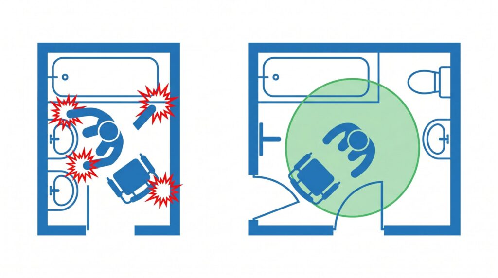 介助に必要なスペースの考え方