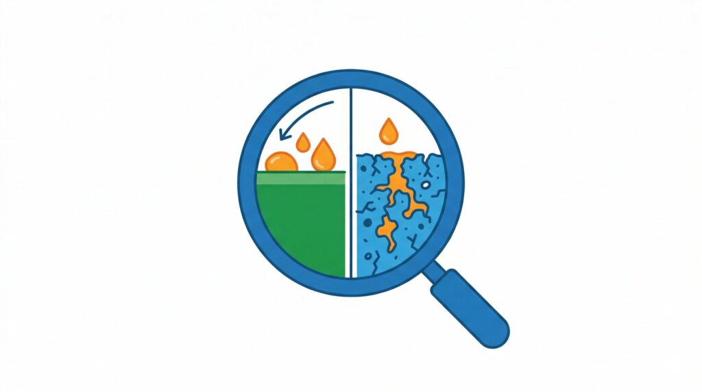 汚れが染み込みにくい素材の特徴