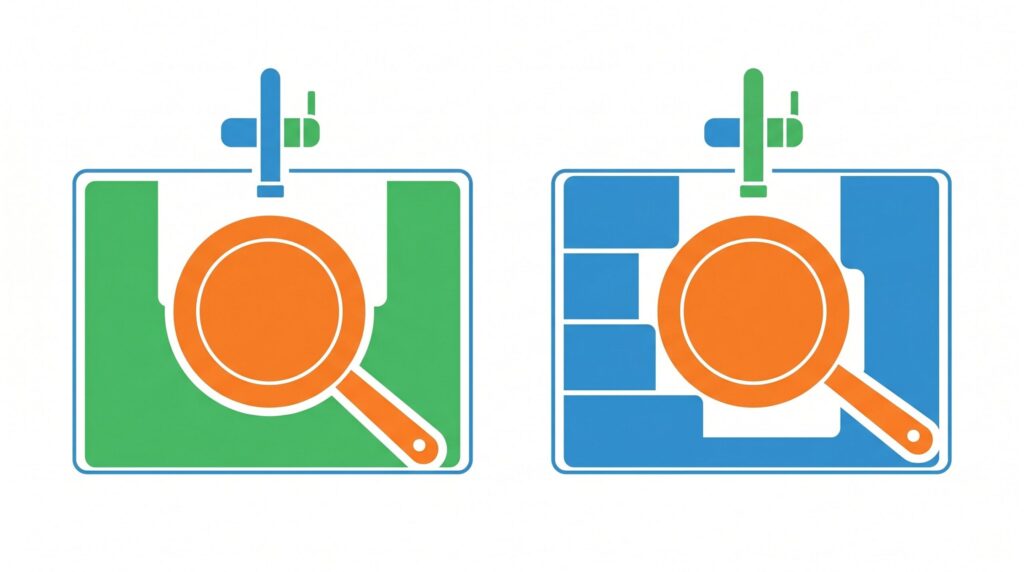 洗い物のしやすさとシンク底の広さの違い