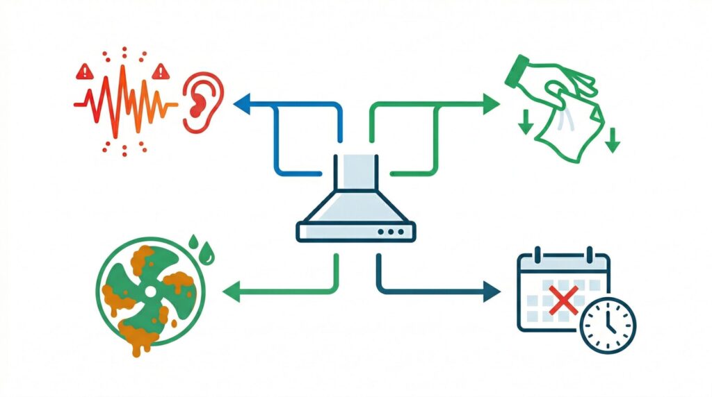 吸い込み低下や異音が出ている場合のサイン