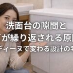 洗面台の隙間とカビが繰り返される原因とオンディーヌで変わる設計の考え方