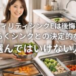 ユーティリティシンクEは後悔する？家事らくシンクとの決定的な差と選んではいけない人