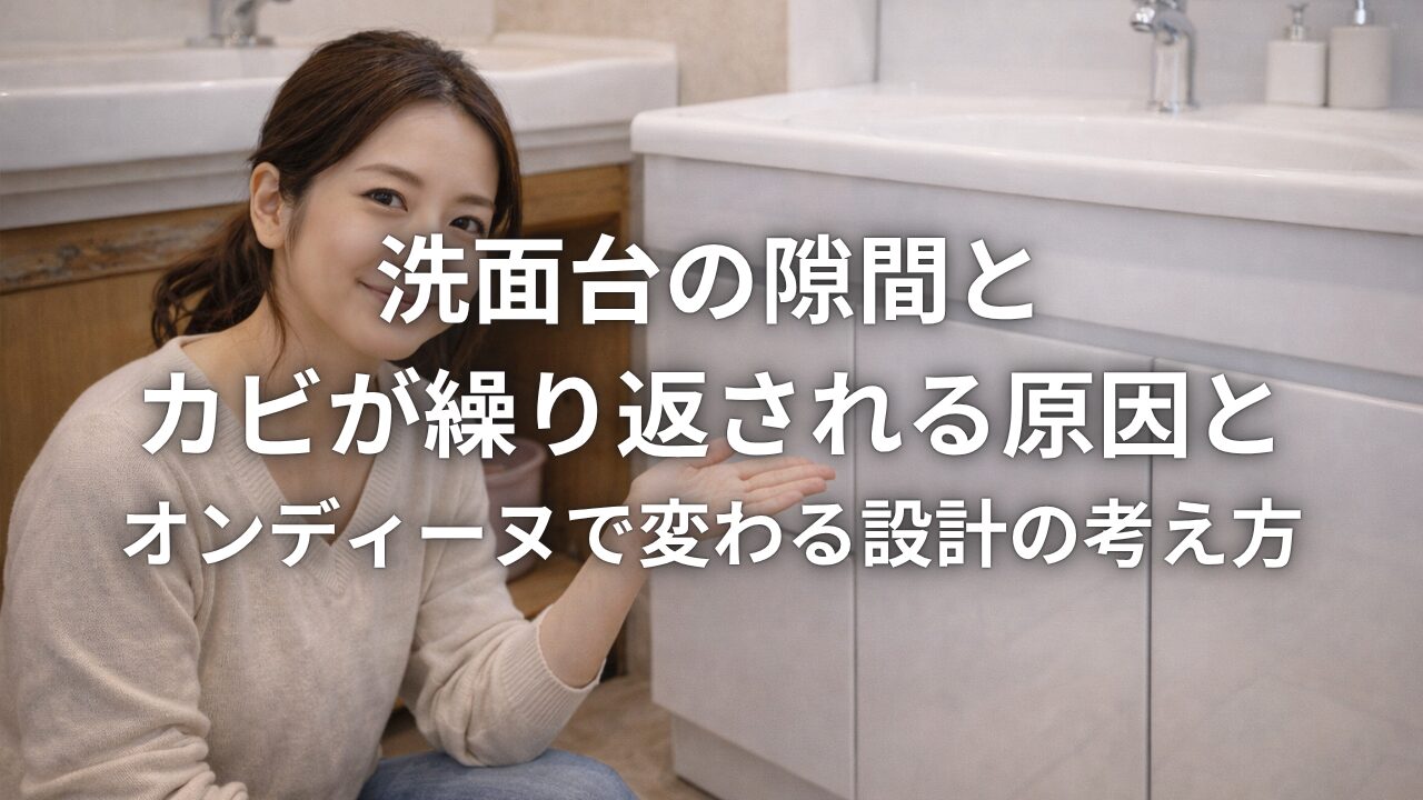 洗面台の隙間とカビが繰り返される原因とオンディーヌで変わる設計の考え方