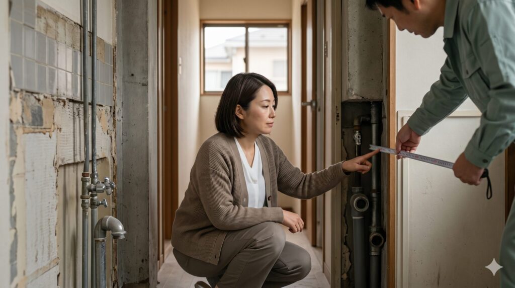 リジャスト導入時に注意したい配管位置と搬入経路の問題