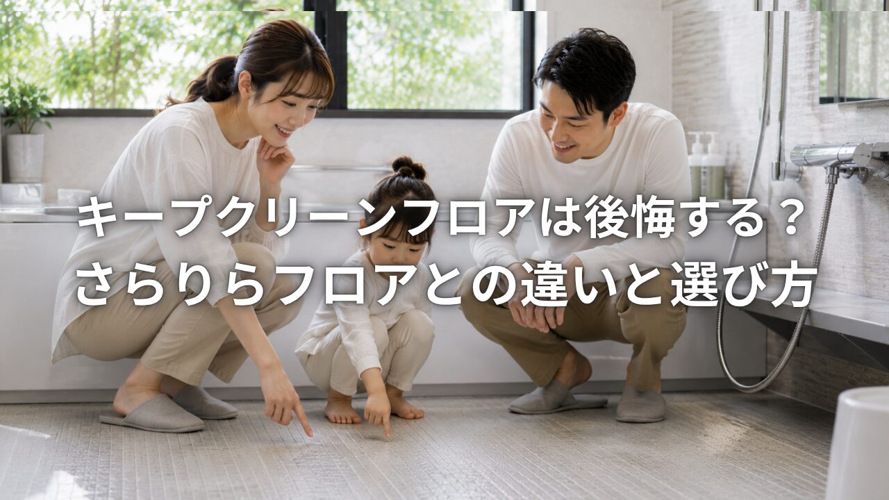 キープクリーンフロアは後悔する？さらりらフロアとの違いと選び方