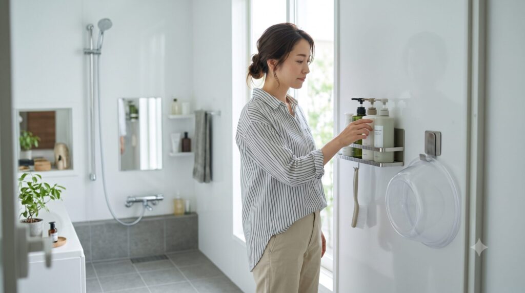 シャンプーや洗面器の置き場で失敗しない確認ポイント