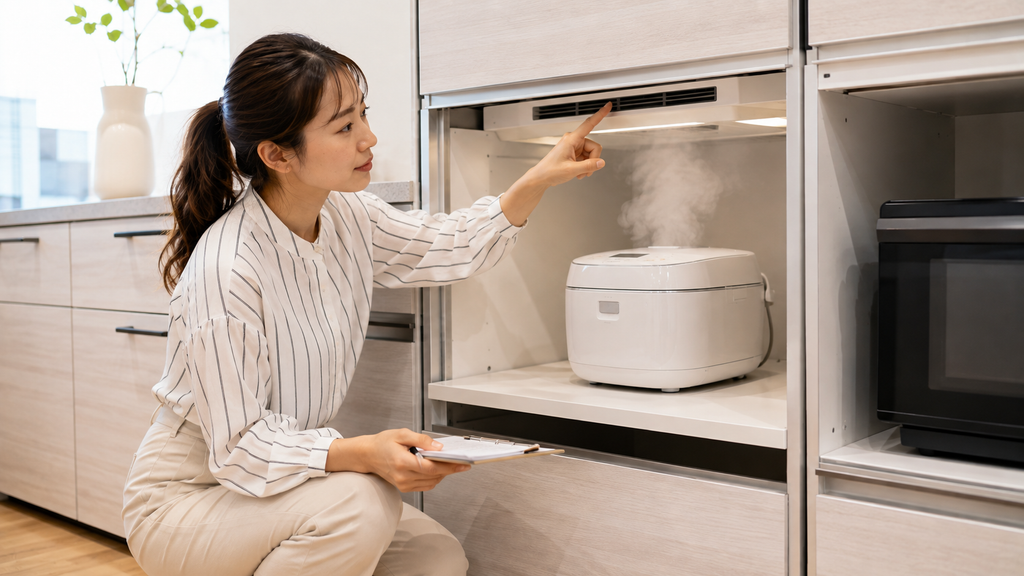 蒸気排出ユニットを選ぶ前に確認したい炊飯器の使い方と設置条件