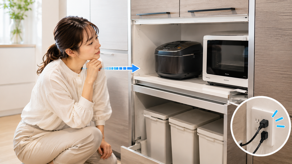 カップボードと家電収納を選ぶときに見落としやすい生活動線