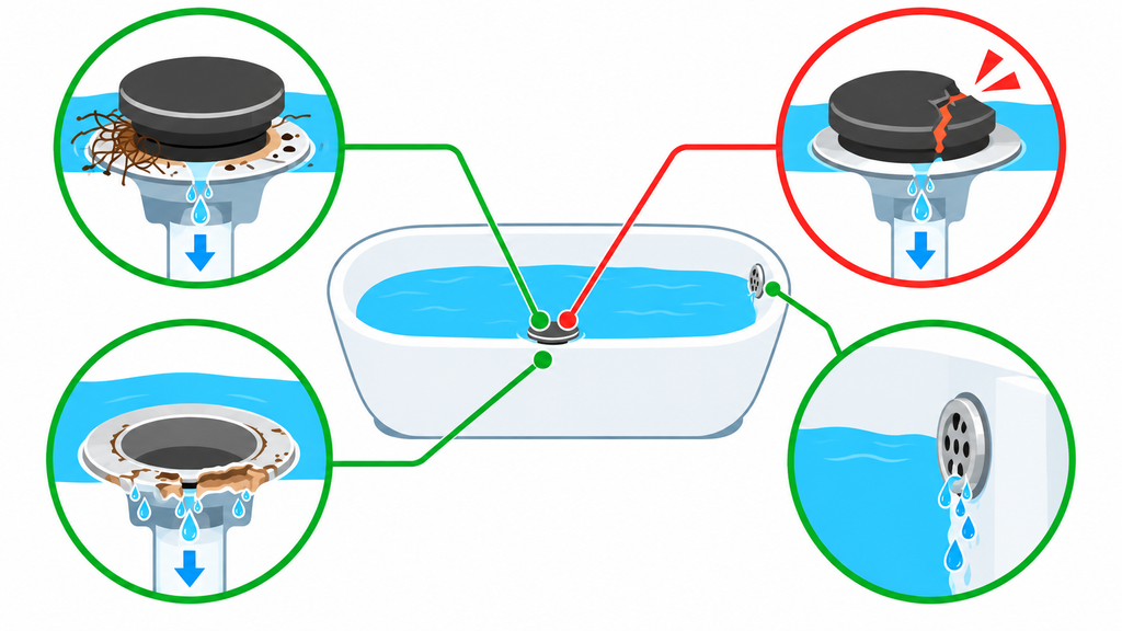 お湯が減る4つの原因と水位が止まる位置の関係