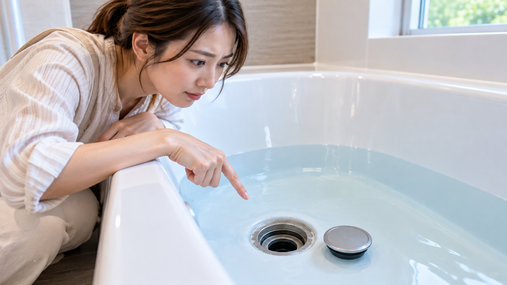 浴槽本体の排水口が劣化している場合の注意点