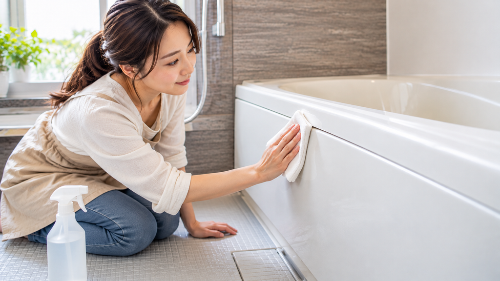 浴槽エプロンを外さずに清潔に保つためのお手入れと注意点